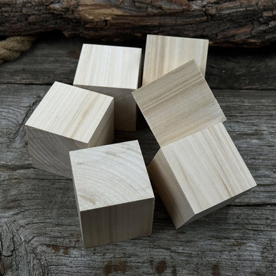 Set of 6 Linden Wood Carving Blanks - 2