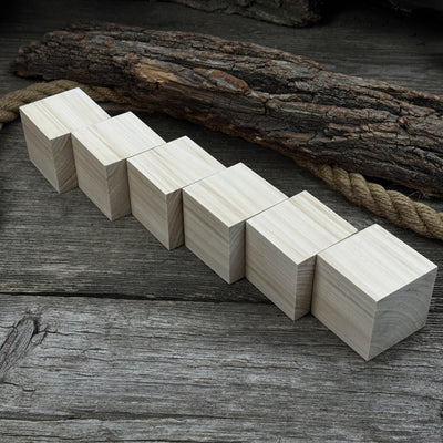 Set of 6 Linden Wood Carving Blanks - 3