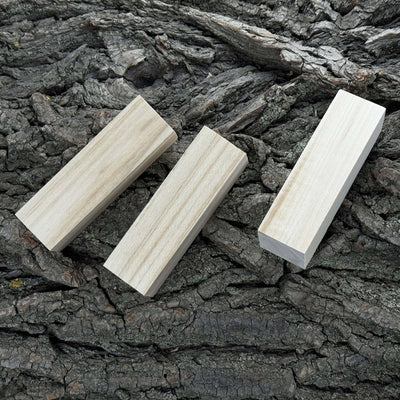 Set of 6 Medium Rectangular Linden Wood Carving Blanks - 7