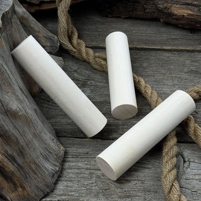 Set of 6 Round Linden Wood Carving Blanks - 5