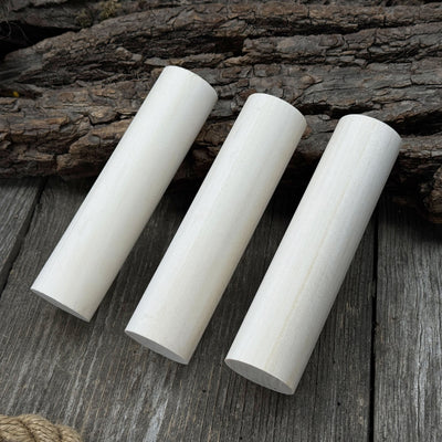 Set of 6 Round Linden Wood Carving Blanks - 7