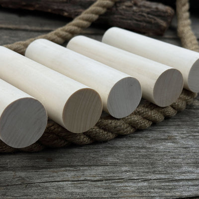 Set of 6 Round Linden Wood Carving Blanks - 9