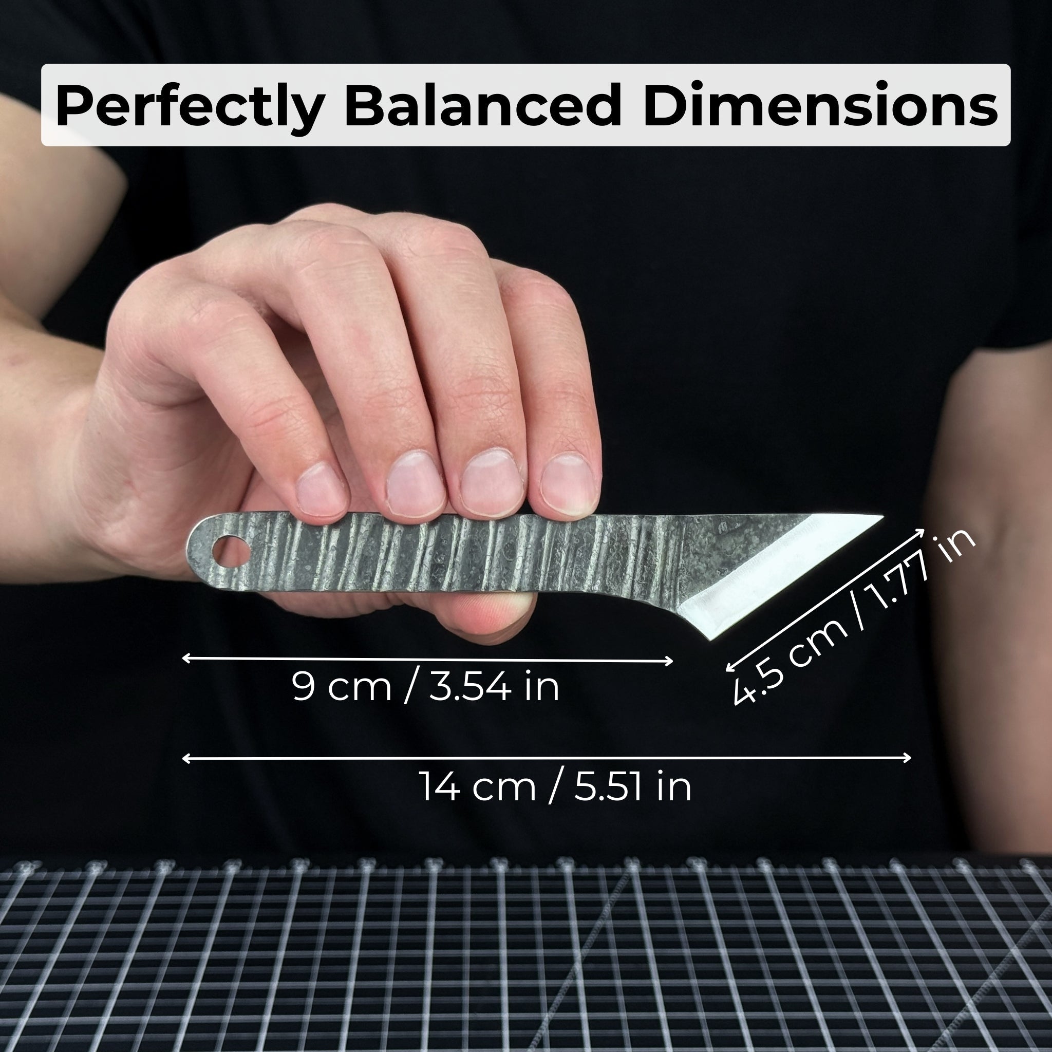 Single - Bevel Kiridashi Knife – Razor - Sharp Carbon Steel Blade with Leather Sheath - 6