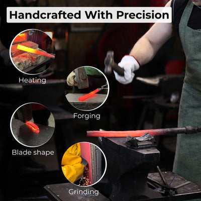 Sloyd Knife with Leather Sheath, 8 cm (3.15 inches) - 8