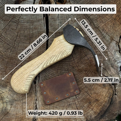 Small Adze with Straight (Flat) Blade, 5.5 cm (2.2 in) - 2