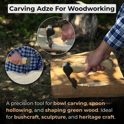 Small Adze with Straight (Flat) Blade, 5.5 cm (2.2 in) - 8