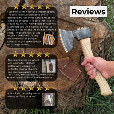 Small Carving Axe, 0.65 kg (1.43 lb) - 11