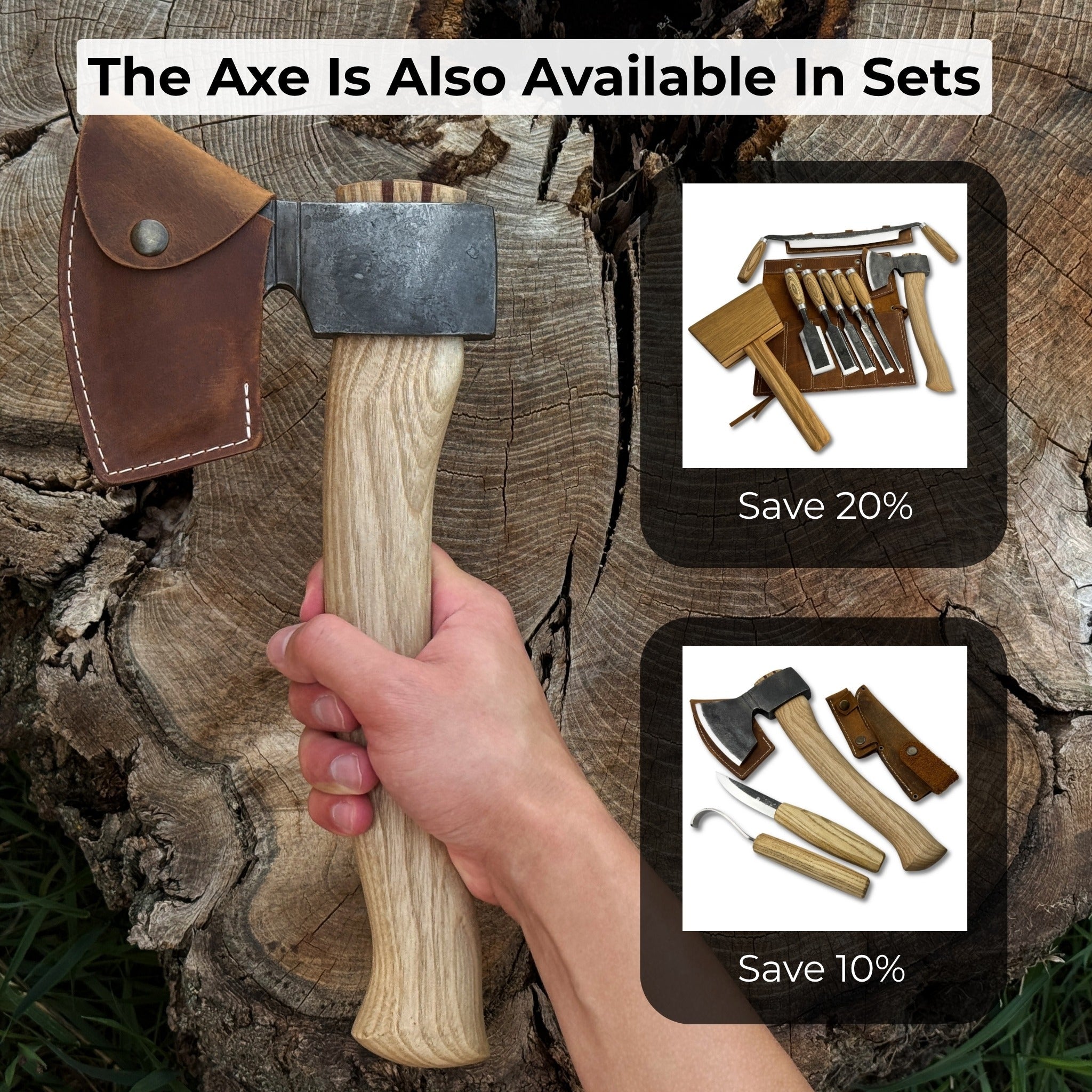 Small Carving Axe, 0.65 kg (1.43 lb) - 12