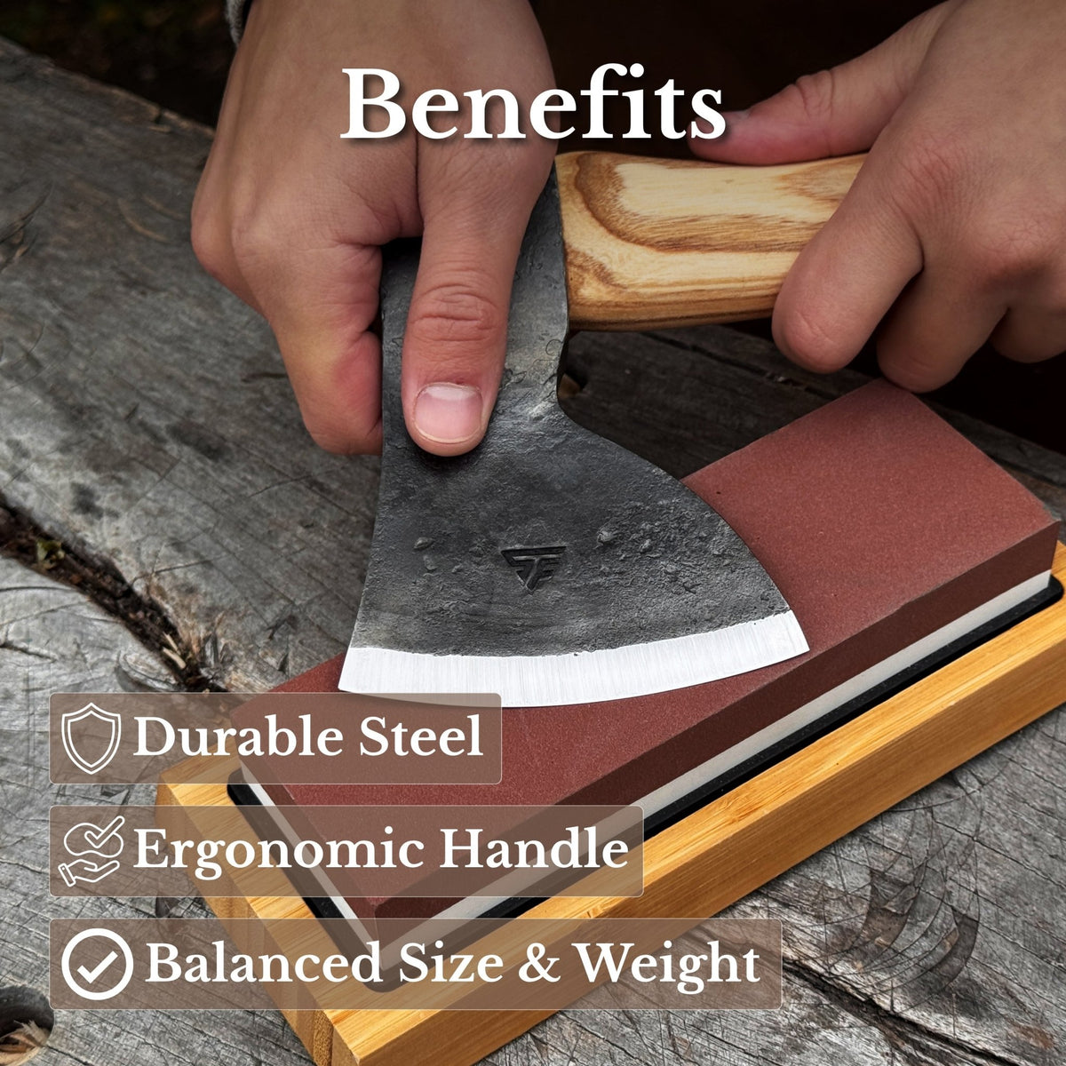 Small Carving Axe, 0.7 kg (1.54 lb) - 7