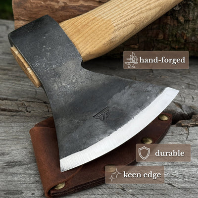 Small Carving Axe, 630 g (1.39 lb) - 3