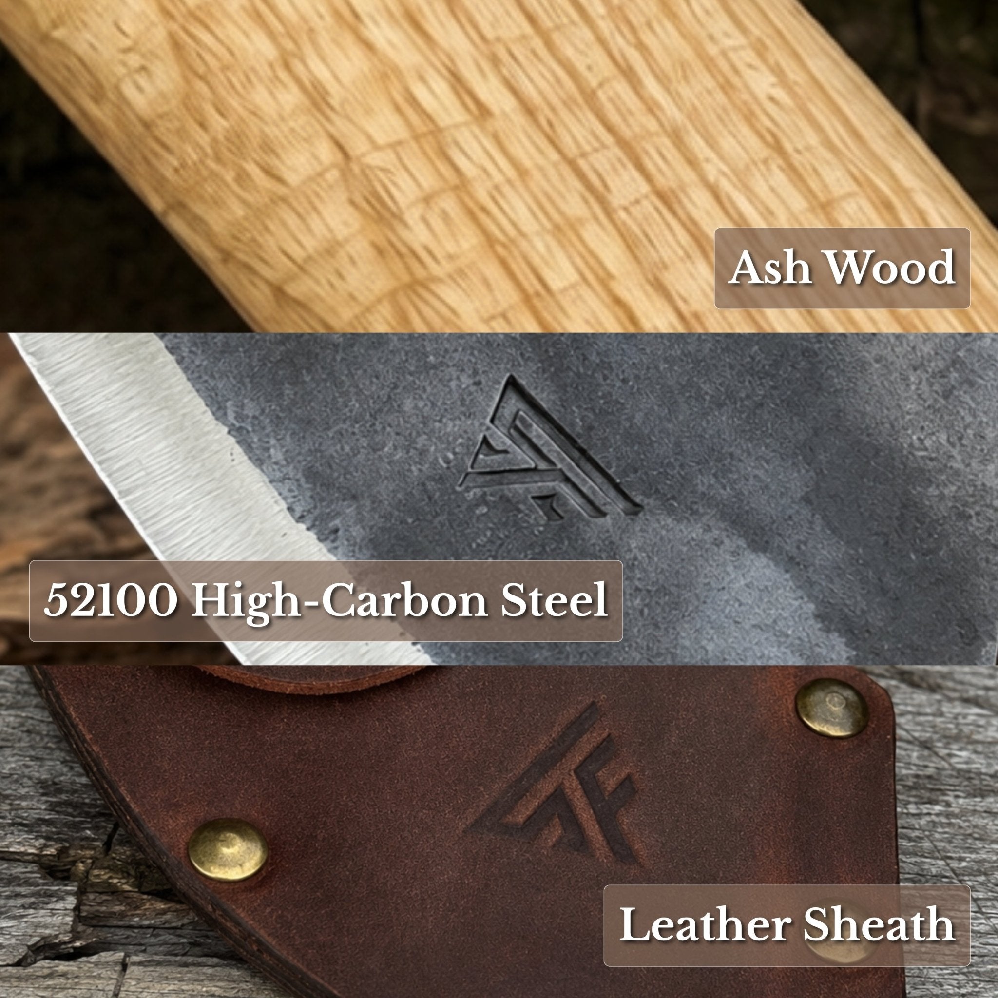 Small Carving Axe, 630 g (1.39 lb) - 7