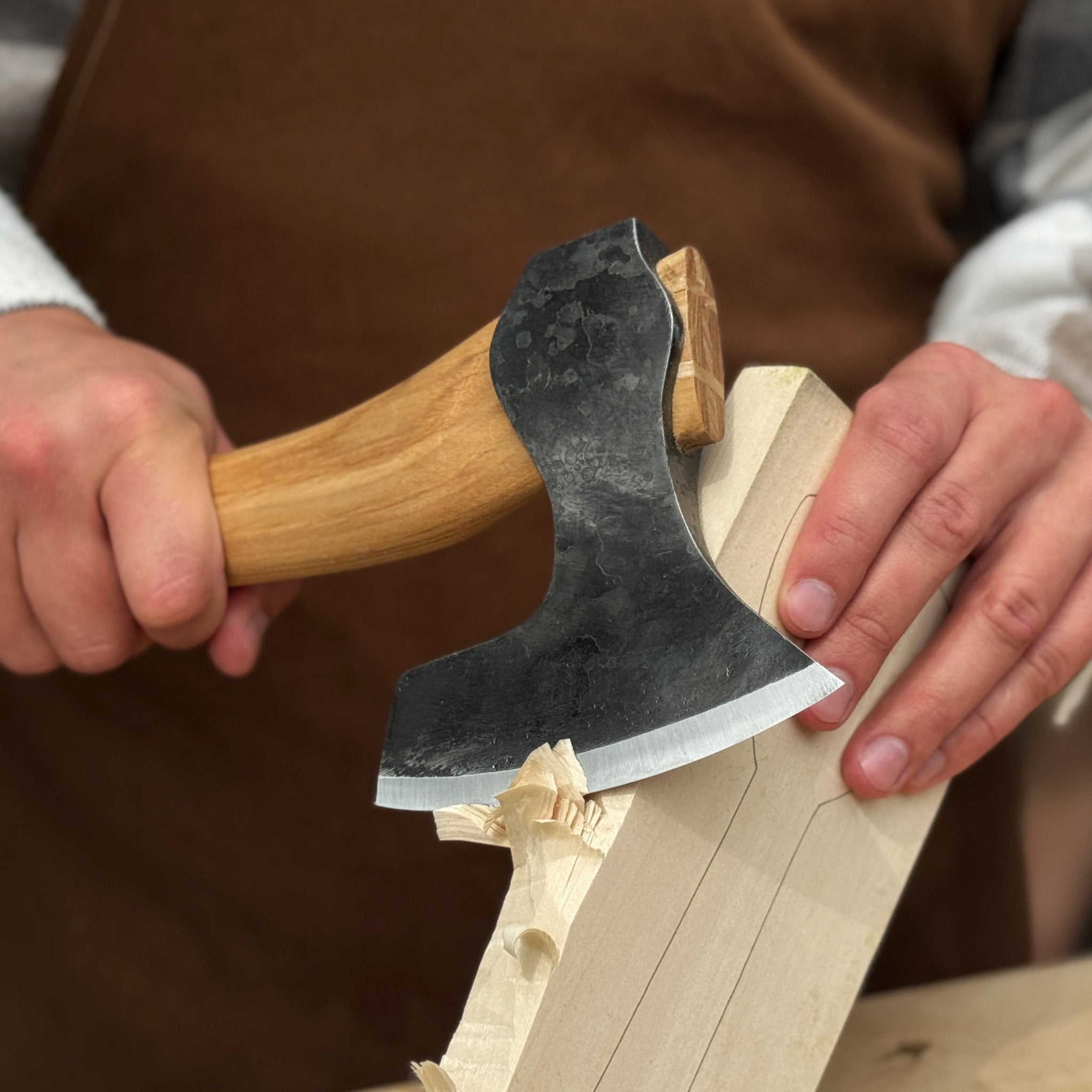 Small Carving Axe, 650 g (1.43 lb) - 5