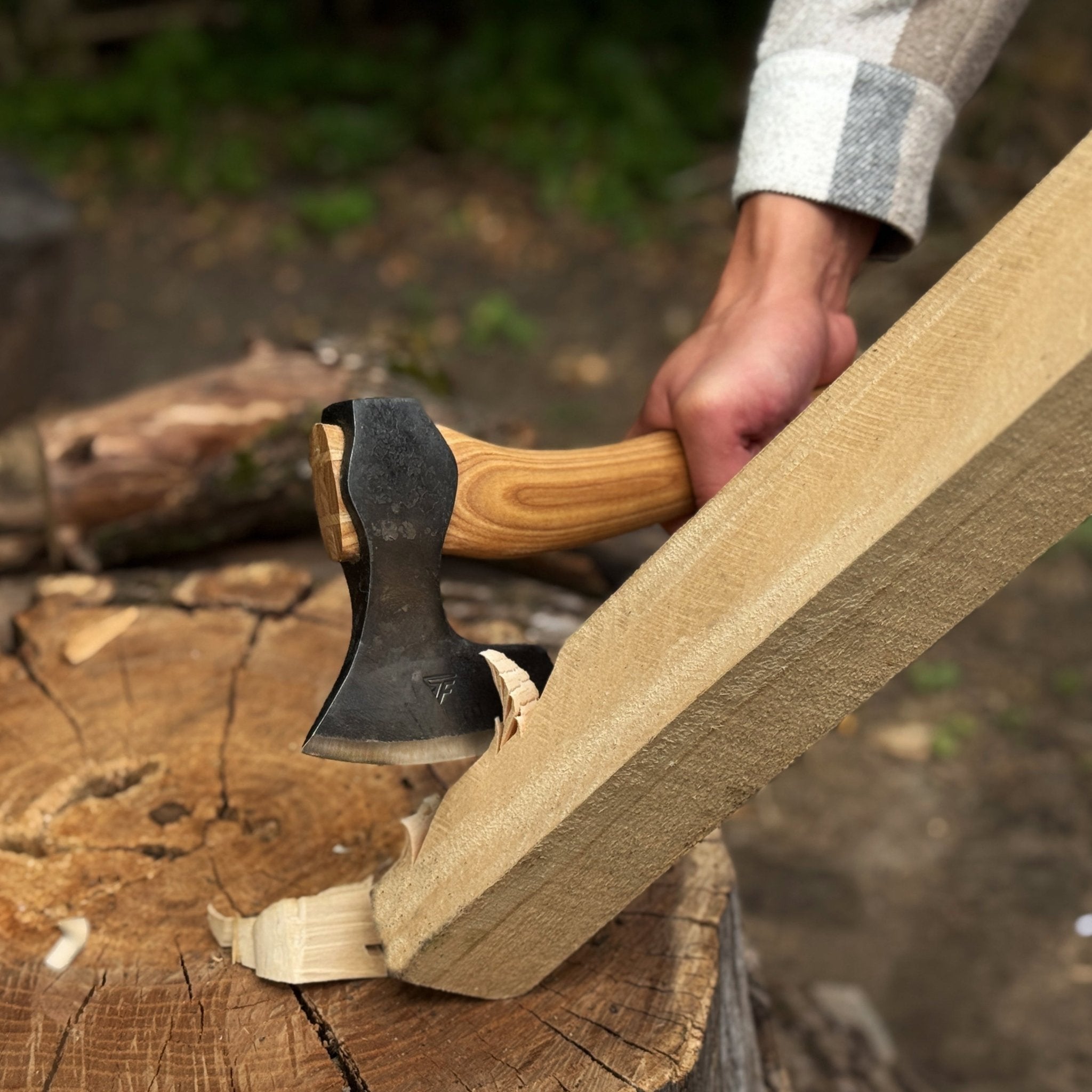 Small Carving Axe, 650 g (1.43 lb) - 6
