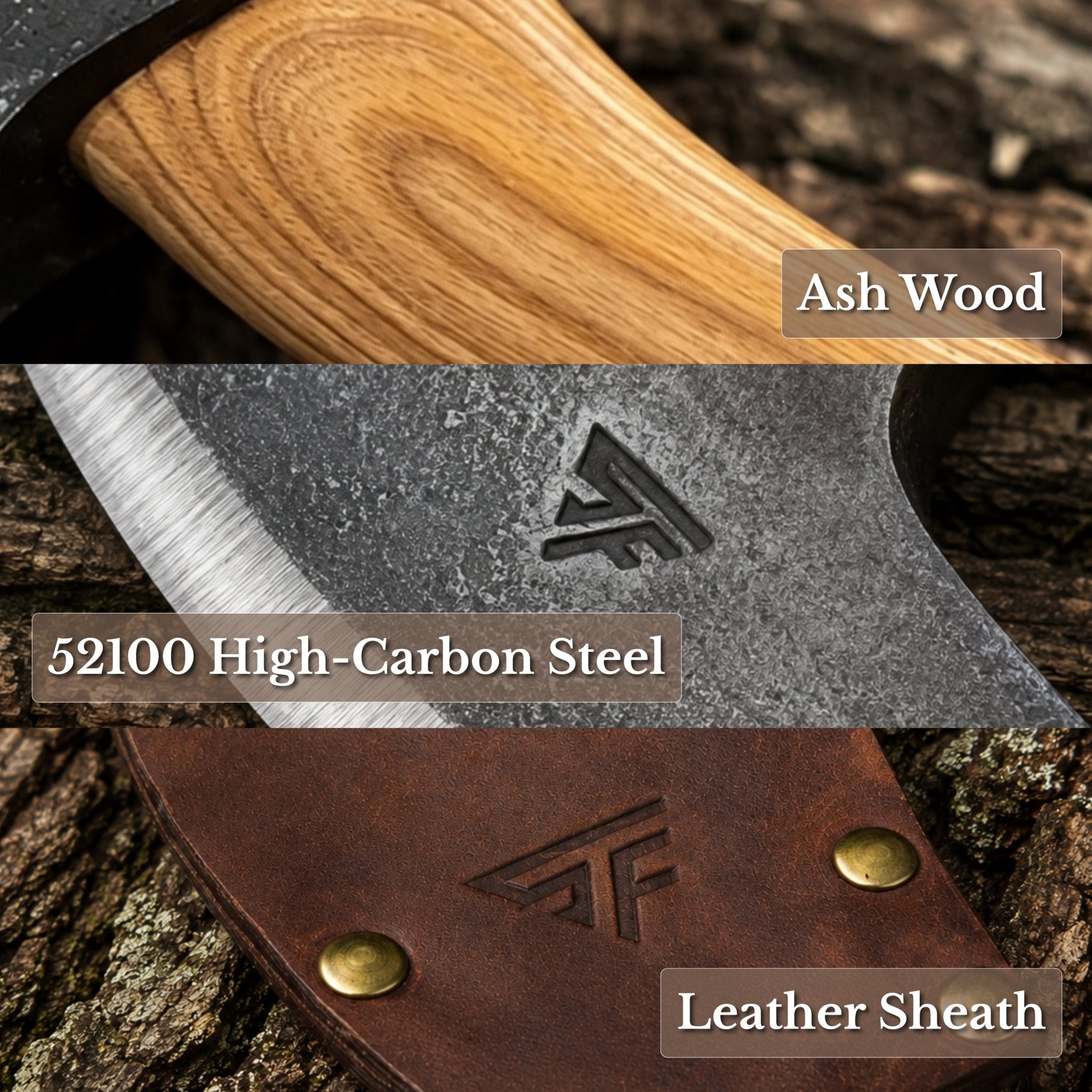 Small Carving Axe, 650 g (1.43 lb) - 7