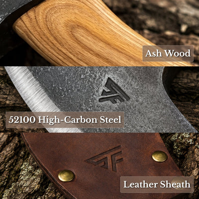 Small Carving Axe, 650 g (1.43 lb) - 7