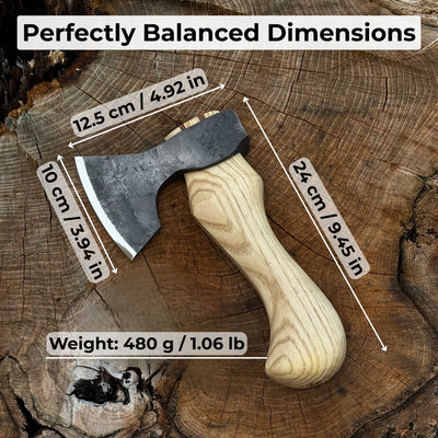 Small Carving Axe with Belt Loop, 0.47 kg (1 lb) - 2