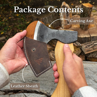 Small Carving Axe with Belt Loop, 0.47 kg (1 lb) - 9