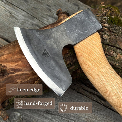 Small Carving Axe with Leather Sheath, 0.68 kg (1.50 lb) - 3