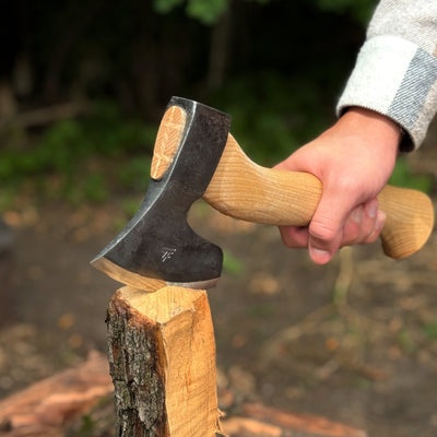 Small Carving Axe with Leather Sheath, 0.68 kg (1.50 lb) - 7