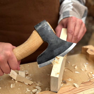 Small Carving Axe with Leather Sheath, 0.68 kg (1.50 lb) - 5