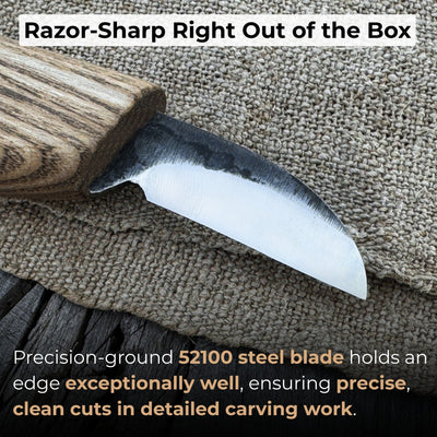 Small Chip Carving Knife, 3 cm (1.2 inches) - 2