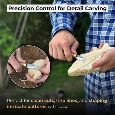 Small Chip Carving Knife, 3.5 cm (1.38 inches) - 7