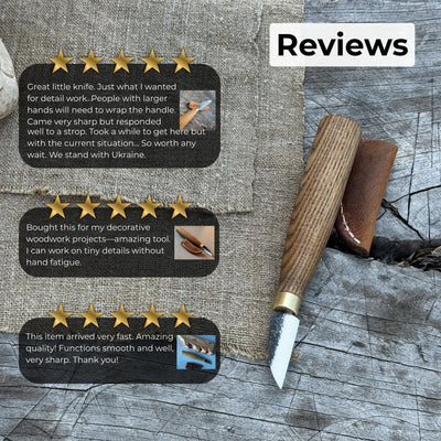 Small Chip Carving Knife, 3.5 cm (1.38 inches) - 9