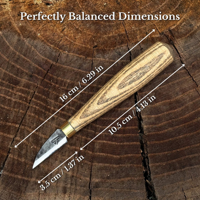 Small Chip Carving Knife, 3.5 cm (1.38 inches) - 3