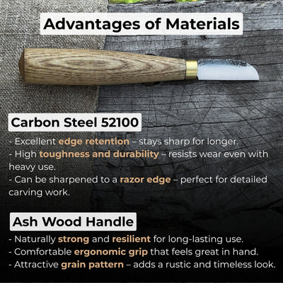 Small Chip Carving Knife, 4 cm (1.57 inches) - 4