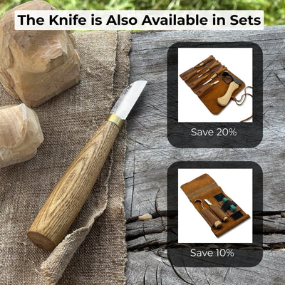 Small Chip Carving Knife, 4 cm (1.57 inches) - 10