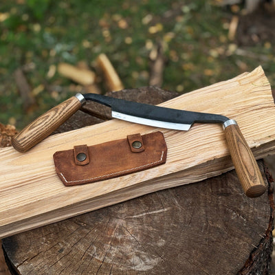 Small Curved Drawknife (Push/Pull), 10.5 cm (4.13 inches) - 1