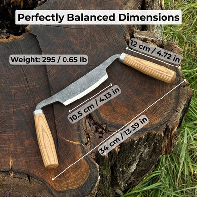 Small Curved Drawknife (Push/Pull), 10.5 cm (4.13 inches) - 5