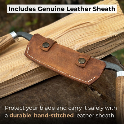 Small Curved Drawknife (Push/Pull), 10.5 cm (4.13 inches) - 4