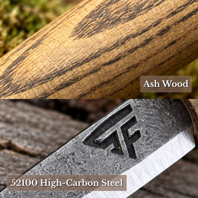 Small Hand Forged Whittling Knife, 4.5 cm / 1.77 in - 7