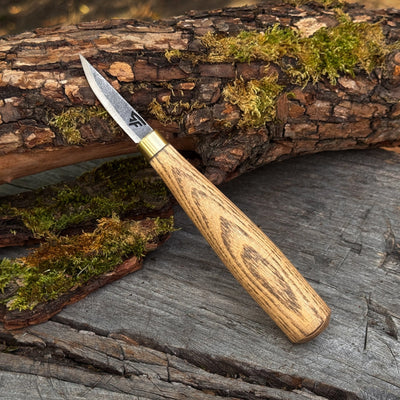 Small Hand Forged Whittling Knife, 4.5 cm / 1.77 in - 1