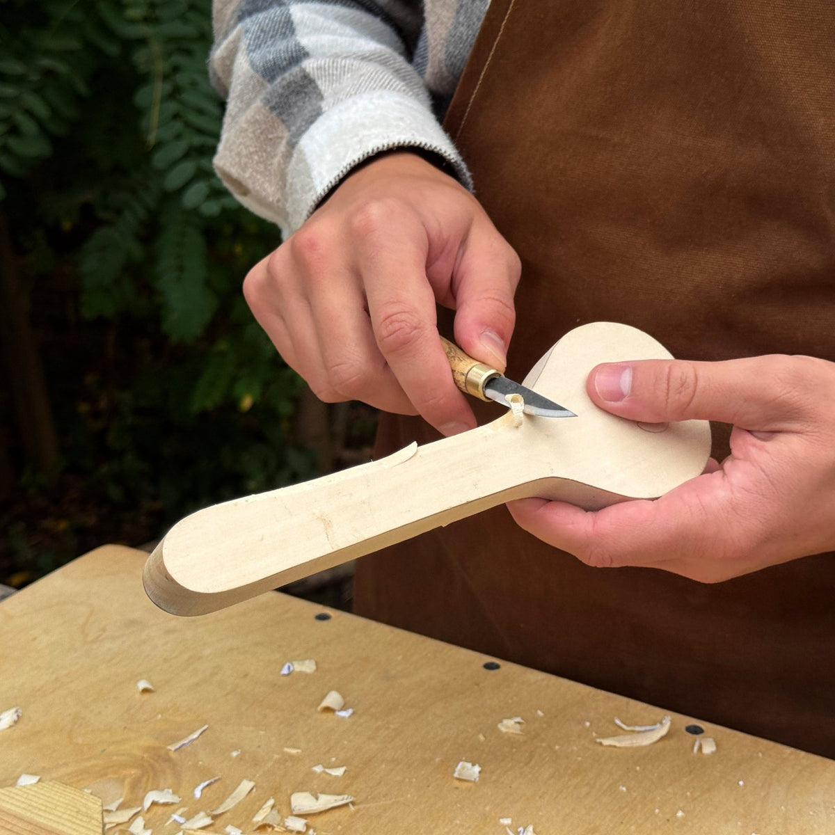 Small Hand Forged Whittling Knife, 4.5 cm / 1.77 in - 6