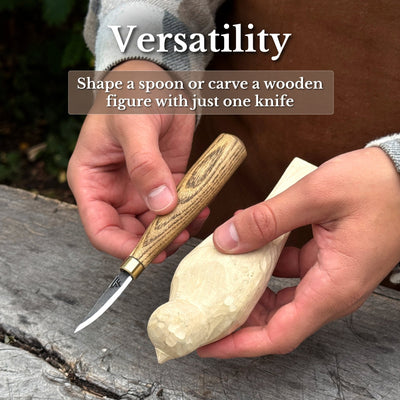 Small Hand Forged Whittling Knife, 4.5 cm / 1.77 in - 9