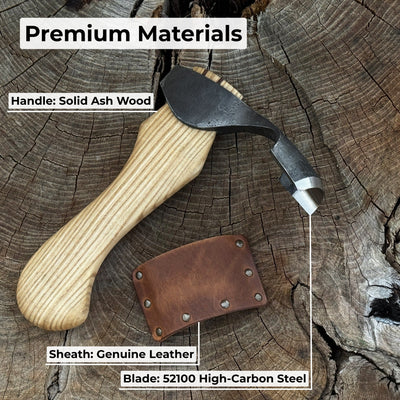 Small Kuksa Adze with Deep Curved (Round) Blade, 4.5 cm (1.8 in) - 7