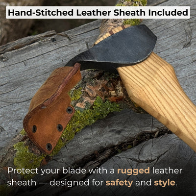 Small Kuksa Adze with Deep Curved (Round) Blade, 4.5 cm (1.8 in) - 5
