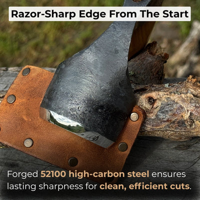 Small Kuksa Adze with Deep Curved (Round) Blade, 4.5 cm (1.8 in) - 3