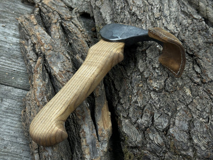 Small Kuksa Adze with Deep Curved (Round) Blade, 4.5 cm (1.8 in) - 2