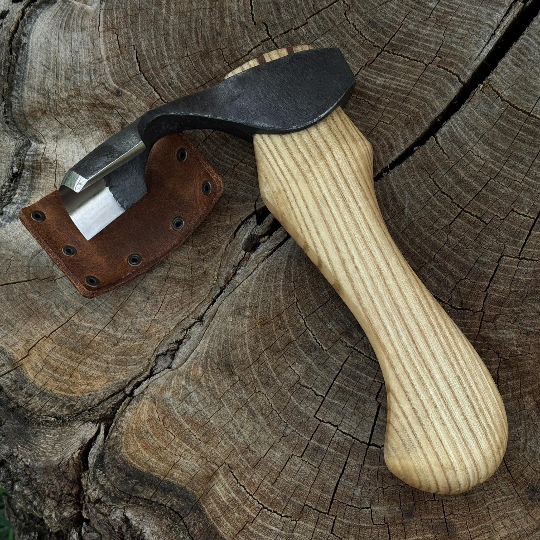 Small Kuksa Adze with Deep Curved (Round) Blade, 4.5 cm (1.8 in) - 1