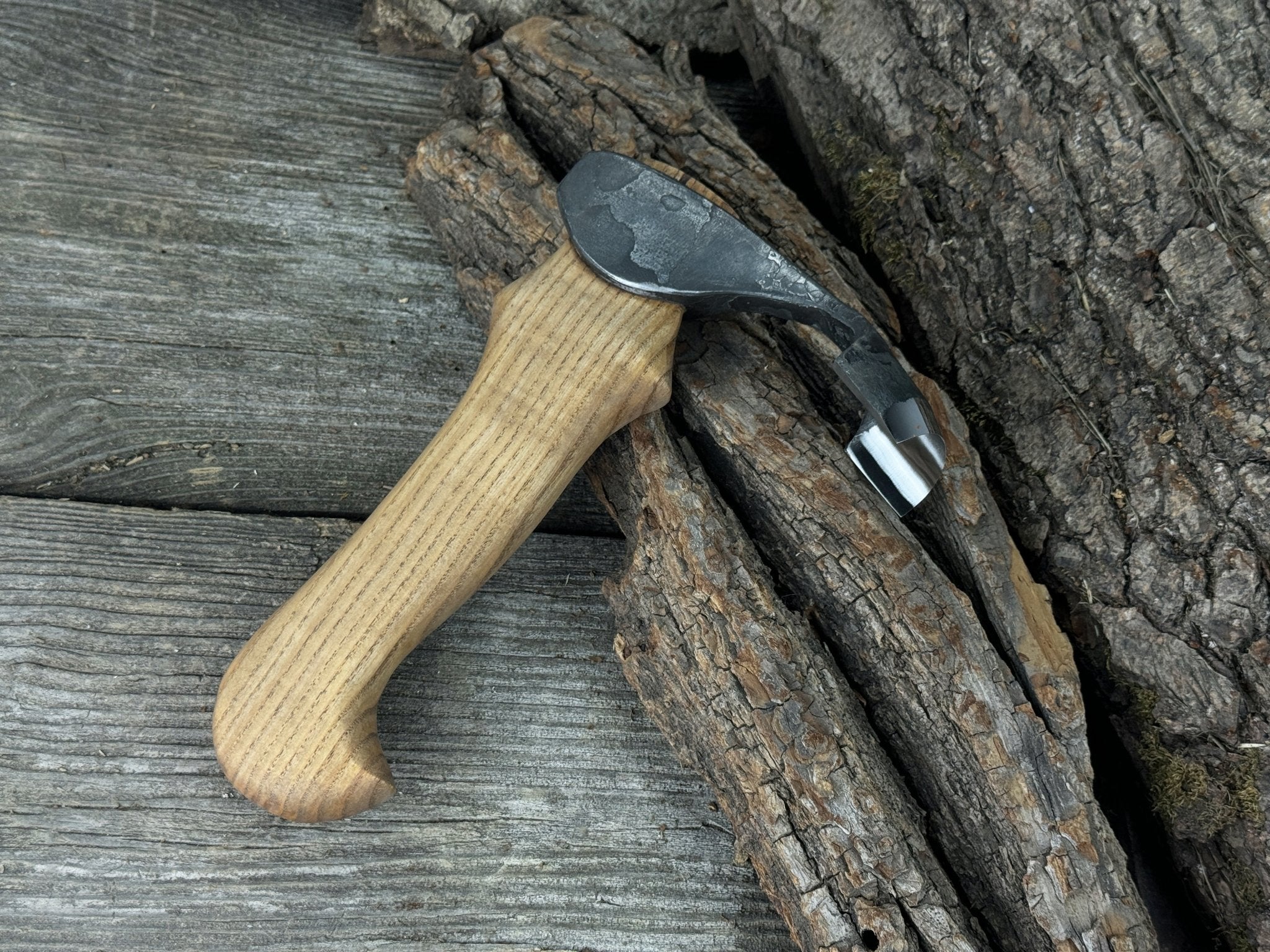 Small Kuksa Adze with Deep Curved (Round) Blade, 4.5 cm (1.8 in) - 4