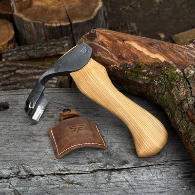 Small Kuksa Adze with Deep Curved (Round) Blade, 4.5 cm (1.8 in) - 1