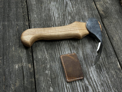 Small Kuksa Adze with Shallow Curved Blade, 5.5 cm (2.2 in) - 6