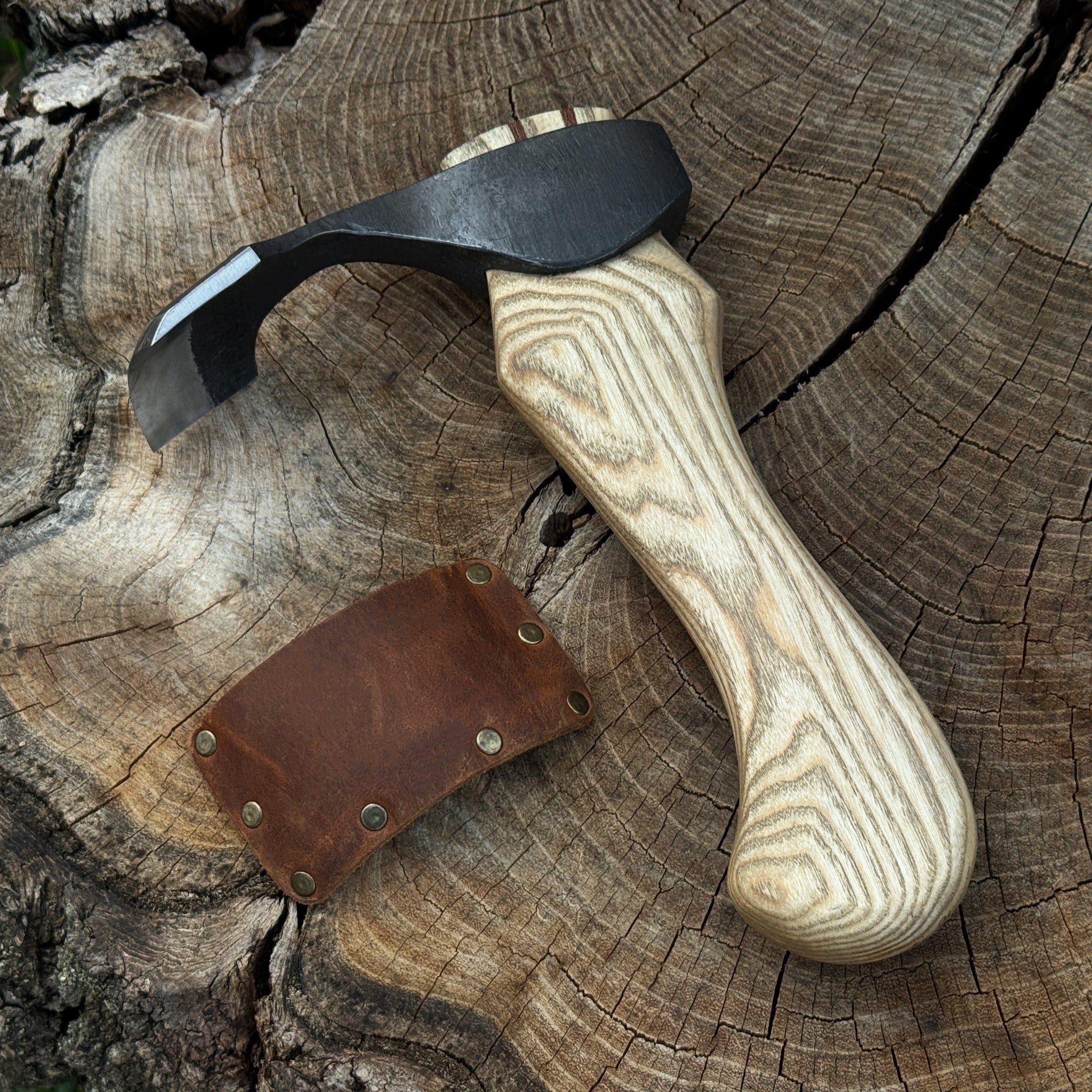 Small Kuksa Adze with Shallow Curved Blade, 5.5 cm (2.2 in) - 1