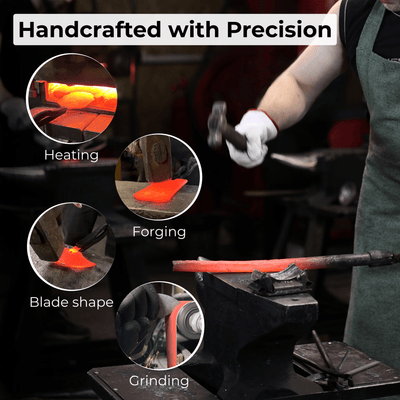 Small Leather Round Knife, 8 cm (3.15 inches) - 8