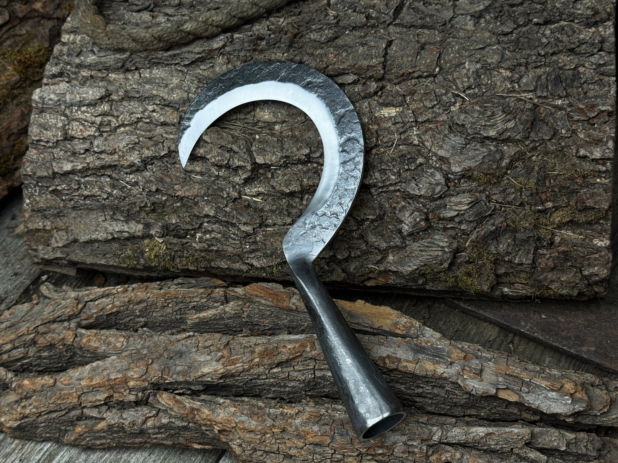 Small Sickle with Forged Handle, 9 cm (3.54 inches) - 4