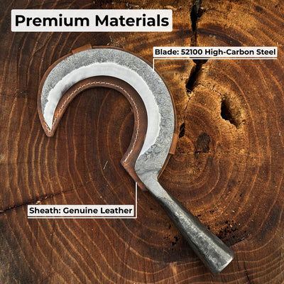 Small Sickle with Forged Handle, 9 cm (3.54 inches) - 6