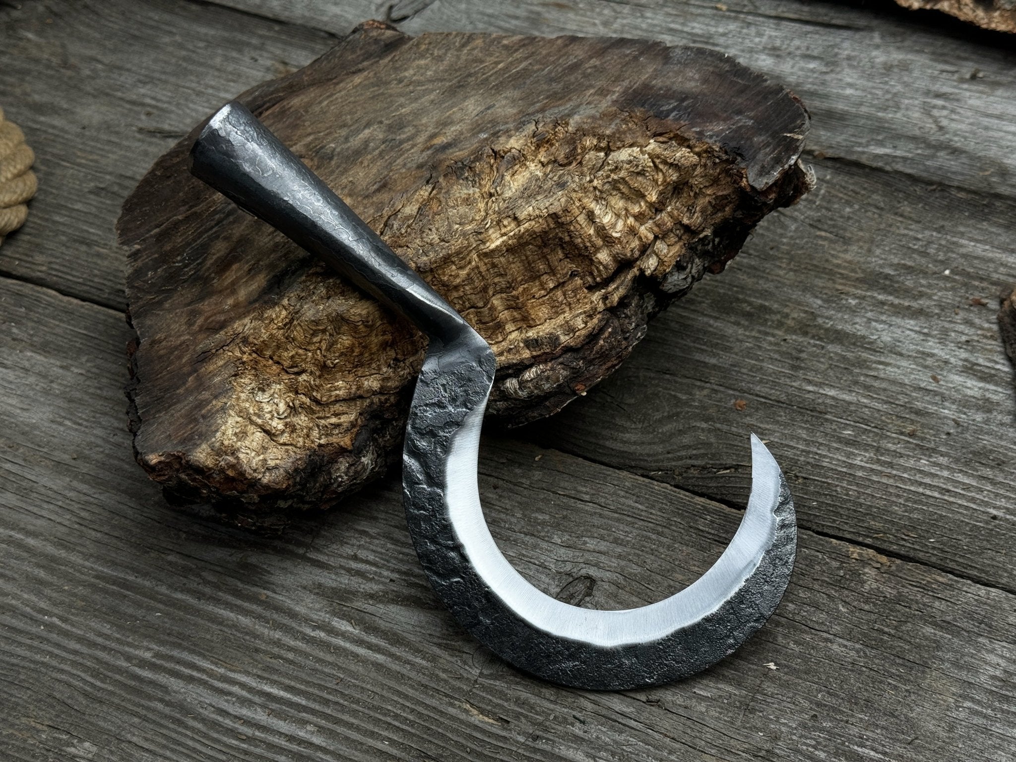 Small Sickle with Forged Handle, 9 cm (3.54 inches) - 2